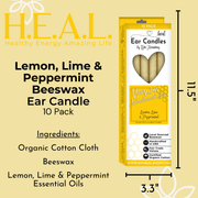 Load image into Gallery viewer, healthyenergyamazinglife Ear Candles Lemon, Lime &amp; Peppermint Beeswax Harmony&#39;s Ear Candles
