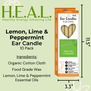 Load image into Gallery viewer, healthyenergyamazinglife Ear Candles Lemon, Lime &amp; Peppermint Ear Candles
