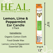 Load image into Gallery viewer, healthyenergyamazinglife Ear Candles Lemon, Lime &amp; Peppermint Ear Candles

