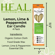 Load image into Gallery viewer, healthyenergyamazinglife Ear Candles Lemon, Lime &amp; Peppermint Ear Candles
