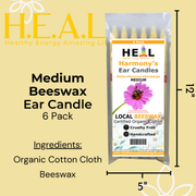 Load image into Gallery viewer, healthyenergyamazinglife Ear Candles Medium Beeswax Harmony&#39;s Ear Candles
