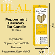 Load image into Gallery viewer, healthyenergyamazinglife Ear Candles Peppermint Beeswax Harmony&#39;s Ear Candles
