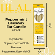 Load image into Gallery viewer, healthyenergyamazinglife Ear Candles Peppermint Beeswax Harmony&#39;s Ear Candles
