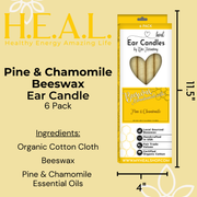 Load image into Gallery viewer, healthyenergyamazinglife Ear Candles Pine &amp; Chamomile Beeswax Harmony&#39;s Ear Candles
