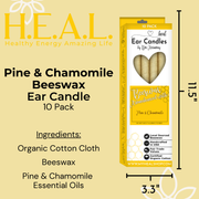 Load image into Gallery viewer, healthyenergyamazinglife Ear Candles Pine &amp; Chamomile Beeswax Harmony&#39;s Ear Candles
