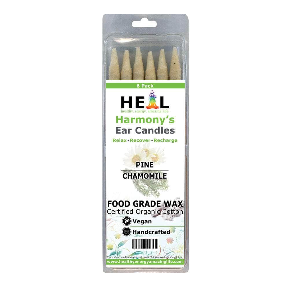 healthyenergyamazinglife Ear Candles 6-Pack Pine & Chamomile Ear Candles