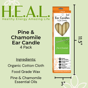 Load image into Gallery viewer, healthyenergyamazinglife Ear Candles Pine &amp; Chamomile Ear Candles
