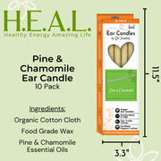 Load image into Gallery viewer, healthyenergyamazinglife Ear Candles Pine &amp; Chamomile Ear Candles
