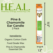 Load image into Gallery viewer, healthyenergyamazinglife Ear Candles Pine &amp; Chamomile Ear Candles
