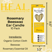 Load image into Gallery viewer, healthyenergyamazinglife Ear Candles Rosemary Beeswax Harmony&#39;s Ear Candles
