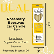 Load image into Gallery viewer, healthyenergyamazinglife Ear Candles Rosemary Beeswax Harmony&#39;s Ear Candles
