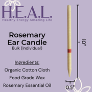 Load image into Gallery viewer, healthyenergyamazinglife Ear Candles Rosemary Harmony&#39;s Ear Candles
