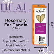 Load image into Gallery viewer, healthyenergyamazinglife Ear Candles Rosemary Harmony&#39;s Ear Candles
