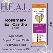 Load image into Gallery viewer, healthyenergyamazinglife Ear Candles Rosemary Harmony&#39;s Ear Candles

