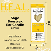 Load image into Gallery viewer, healthyenergyamazinglife Ear Candles Sage Beeswax Harmony&#39;s Ear Candles
