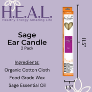 Load image into Gallery viewer, healthyenergyamazinglife Ear Candles Sage Harmony&#39;s Ear Candles

