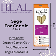 Load image into Gallery viewer, healthyenergyamazinglife Ear Candles Sage Harmony&#39;s Ear Candles
