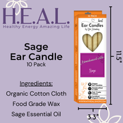 Load image into Gallery viewer, healthyenergyamazinglife Ear Candles Sage Harmony&#39;s Ear Candles
