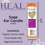 Load image into Gallery viewer, healthyenergyamazinglife Ear Candles Sage Harmony&#39;s Ear Candles
