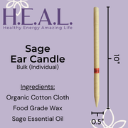 Load image into Gallery viewer, healthyenergyamazinglife Ear Candles Sage Harmony&#39;s Ear Candles
