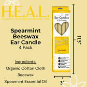 Load image into Gallery viewer, healthyenergyamazinglife Ear Candles Spearmint Beeswax Harmony&#39;s Ear Candles
