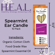 Load image into Gallery viewer, healthyenergyamazinglife Ear Candles Spearmint Harmony&#39;s Ear Candles
