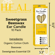 Load image into Gallery viewer, healthyenergyamazinglife Ear Candles Sweetgrass Beeswax Harmony&#39;s Ear Candles
