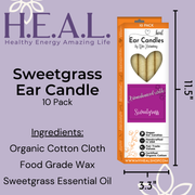 Load image into Gallery viewer, healthyenergyamazinglife Ear Candles Sweetgrass Harmony&#39;s Ear Candles

