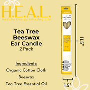 Load image into Gallery viewer, healthyenergyamazinglife Ear Candles Tea Tree Beeswax Harmony&#39;s Ear Candles
