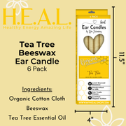 Load image into Gallery viewer, healthyenergyamazinglife Ear Candles Tea Tree Beeswax Harmony&#39;s Ear Candles
