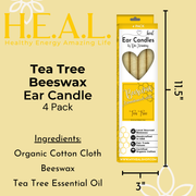 Load image into Gallery viewer, healthyenergyamazinglife Ear Candles Tea Tree Beeswax Harmony&#39;s Ear Candles
