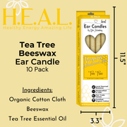 Load image into Gallery viewer, healthyenergyamazinglife Ear Candles Tea Tree Beeswax Harmony&#39;s Ear Candles
