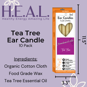 Load image into Gallery viewer, healthyenergyamazinglife Ear Candles Tea Tree Harmony&#39;s Ear Candles
