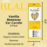Load image into Gallery viewer, healthyenergyamazinglife Ear Candles Vanilla Beeswax Harmony&#39;s Ear Candles
