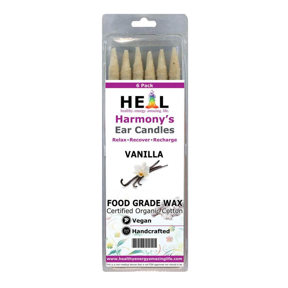 healthyenergyamazinglife Ear Candles 6-Pack Vanilla Harmony's Ear Candles