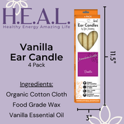 Load image into Gallery viewer, healthyenergyamazinglife Ear Candles Vanilla Harmony&#39;s Ear Candles
