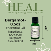 Load image into Gallery viewer, healthyenergyamazinglife H.E.A.L.&#39;s Essential Oils H.E.A.L.&#39;s  Essential Oils - Bergamot

