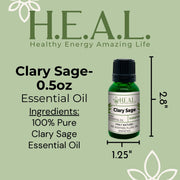 Load image into Gallery viewer, healthyenergyamazinglife H.E.A.L.&#39;s Essential Oils H.E.A.L.&#39;s Essential Oils - Clary Sage
