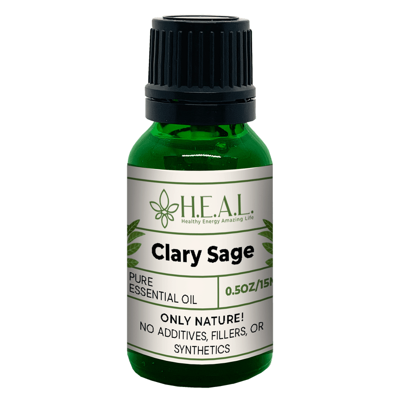 healthyenergyamazinglife H.E.A.L.'s Essential Oils 0.5oz H.E.A.L.'s Essential Oils - Clary Sage