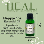 Load image into Gallery viewer, healthyenergyamazinglife H.E.A.L.&#39;s Essential Oils H.E.A.L.&#39;s Essential Oils - Happy
