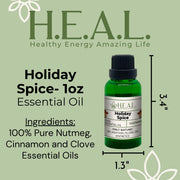 Load image into Gallery viewer, healthyenergyamazinglife H.E.A.L.&#39;s Essential Oils H.E.A.L.&#39;s Essential Oils - Holiday Spice

