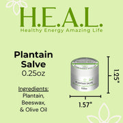 Load image into Gallery viewer, healthyenergyamazinglife Natural Health Products H.E.A.L.&#39;s Plantain Salves
