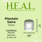 Load image into Gallery viewer, healthyenergyamazinglife Natural Health Products H.E.A.L.&#39;s Plantain Salves
