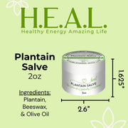 Load image into Gallery viewer, healthyenergyamazinglife Natural Health Products H.E.A.L.&#39;s Plantain Salves
