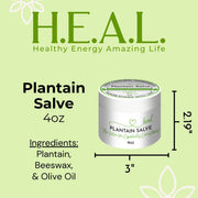 Load image into Gallery viewer, healthyenergyamazinglife Natural Health Products H.E.A.L.&#39;s Plantain Salves
