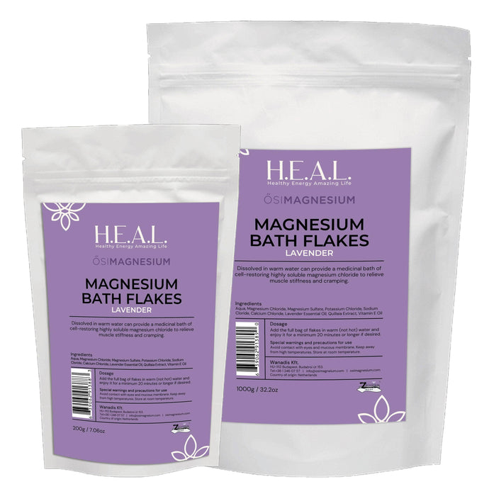 healthyenergyamazinglife ŐsiMagnesium ŐSIMAGNESIUM Bath Flakes with Lavender Essential Oil