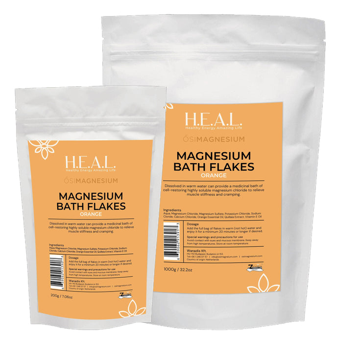 healthyenergyamazinglife ŐsiMagnesium ŐSIMAGNESIUM Bath Flakes with Orange Essential Oil