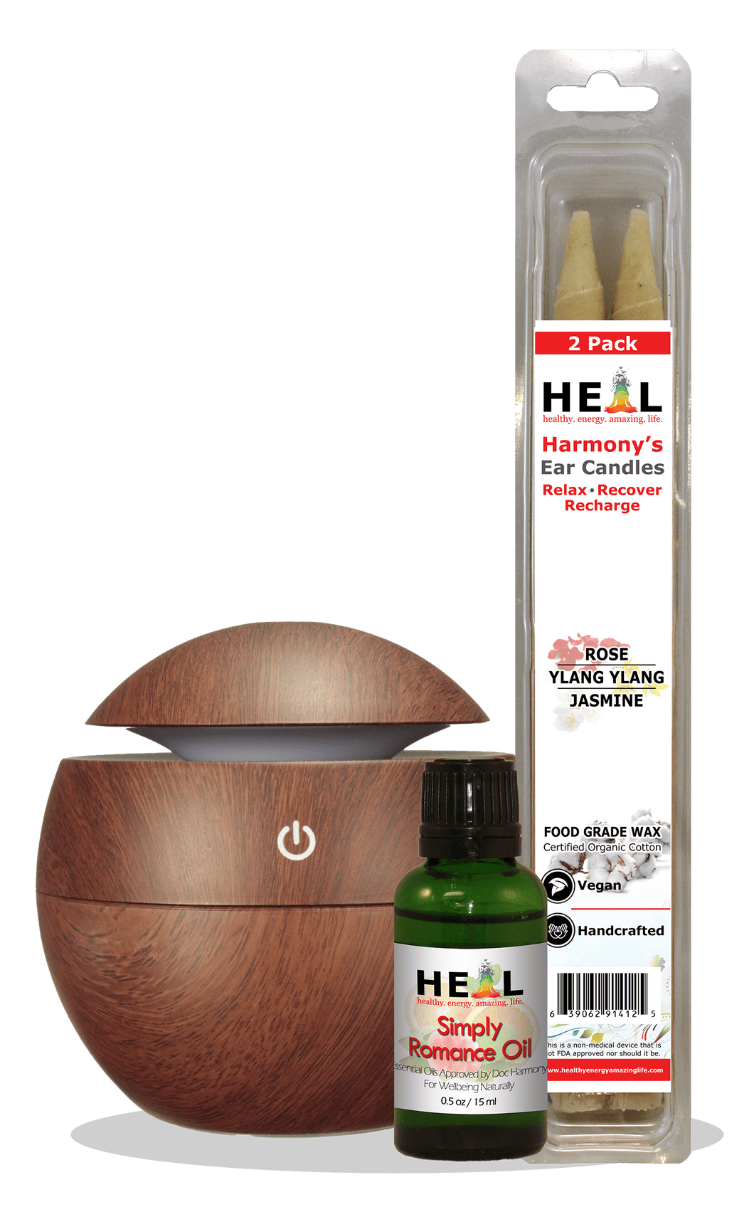 happyenergyamazinglife Natural Health Products A Touch of Romance H.E.A.L.’s Aroma Diffuser Gift Kit