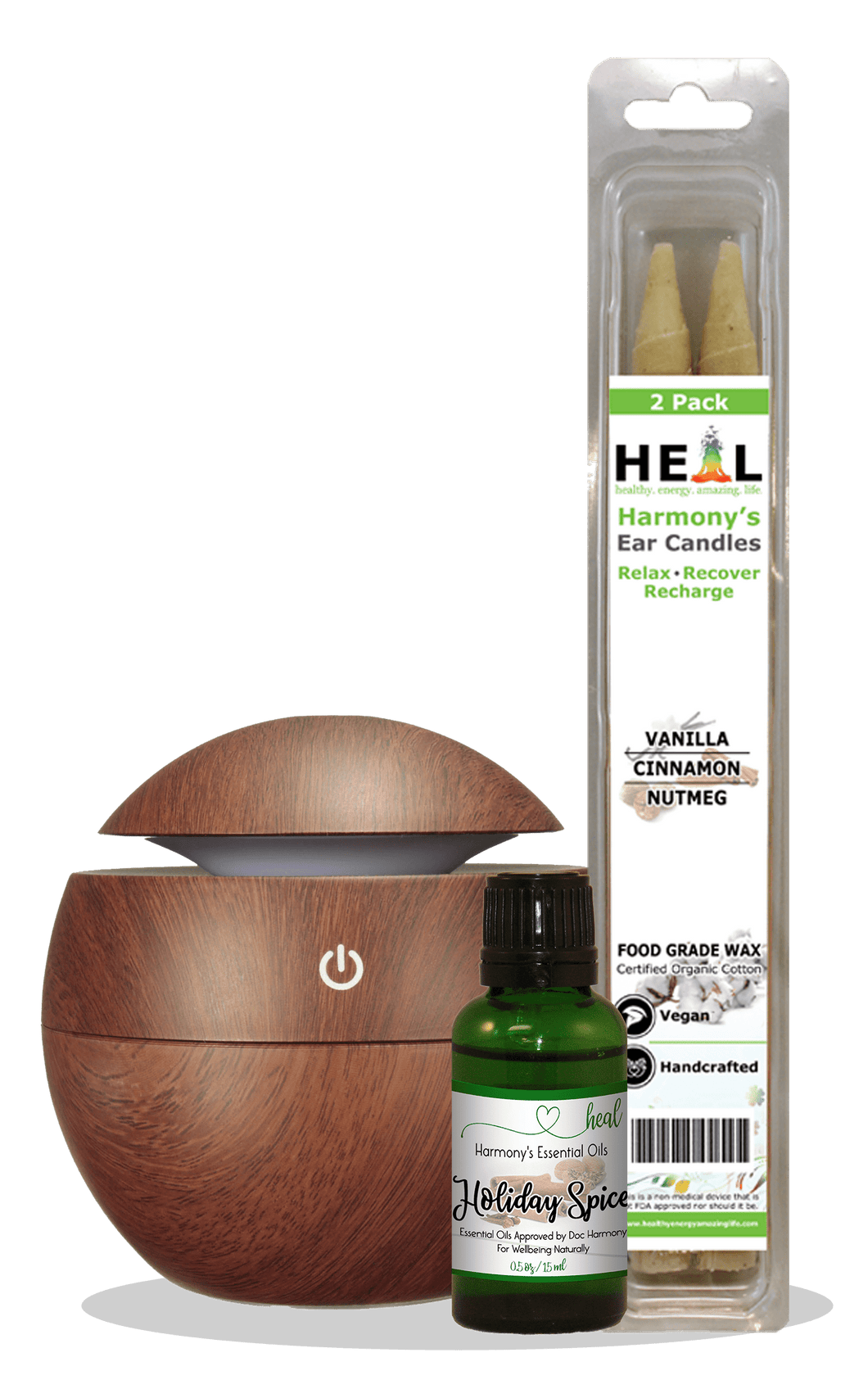 happyenergyamazinglife Natural Health Products H.E.A.L.’s Aroma Diffuser Gift Kit