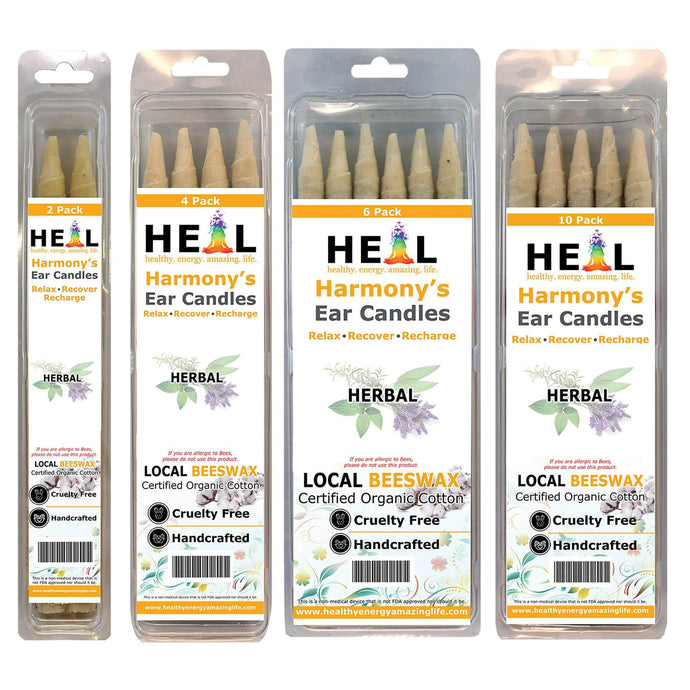 healthyenergyamazinglife Ear Candles Herbal Beeswax Harmony's Ear Candles